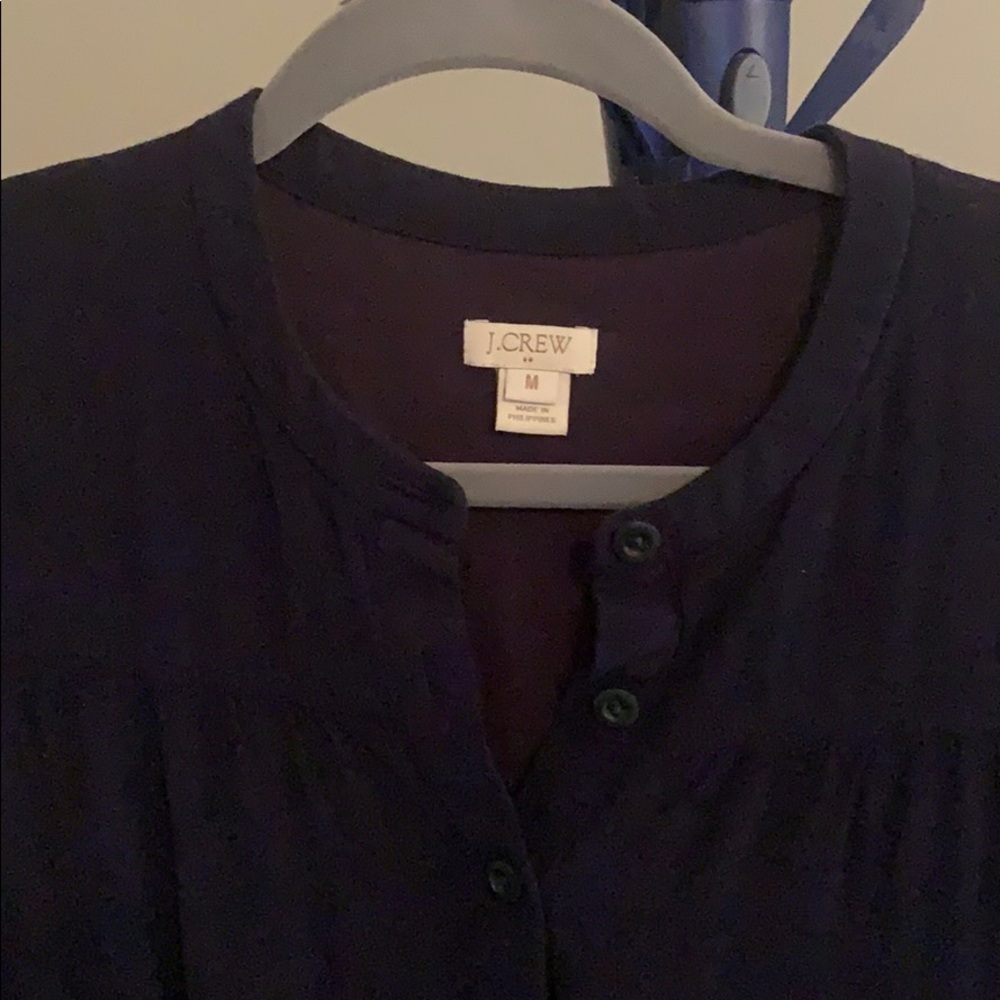 J.CREW navy dress that cinches at waste Sz M.